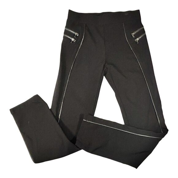 cath.nic Ponte Pants Black With Zipper Detail And Piping - Picture 1 of 10